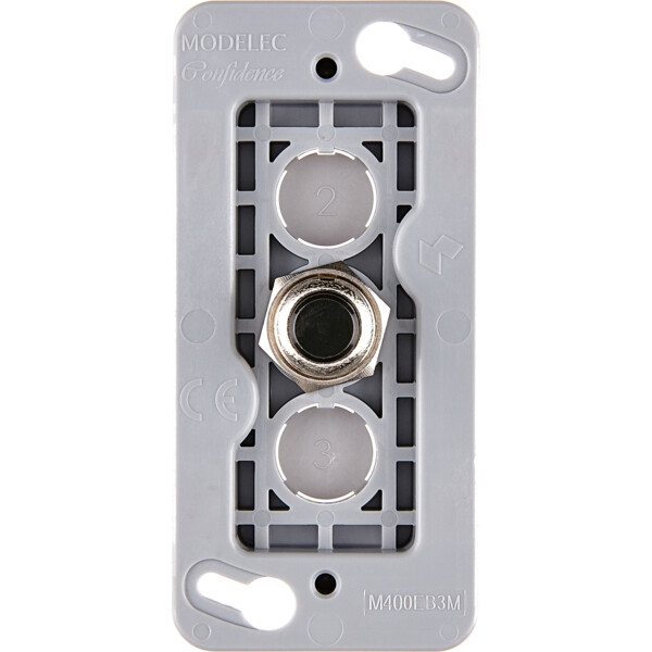 Mécanisme renforcé étroit noir 1 bouton push Ø8 pour collection confidence - Modelec - 072081G