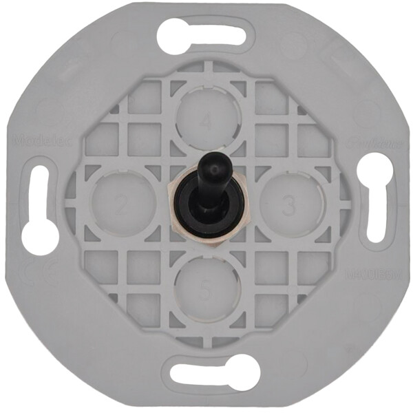 Mécanisme 1 levier poussoir Noir, pour gamme Iris Horizon - Modelec - 072111IG