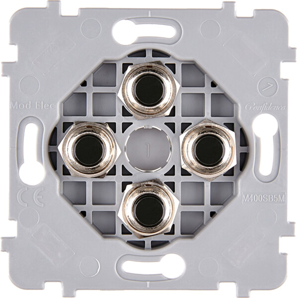 Mécanisme simple Noir 4 poussoirs PUSH (072-144G) - Modelec - 072144G