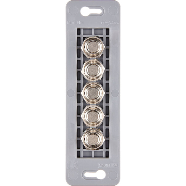 Mécanisme étroit long Acier 5 poussoirs PUSH ø8 (073-045G) - Modelec - 073045G