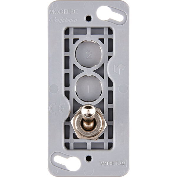 Mécanisme renforcé étroit acier 1va-et-vient led en haut pour collection confidence - Modelec - 073072G