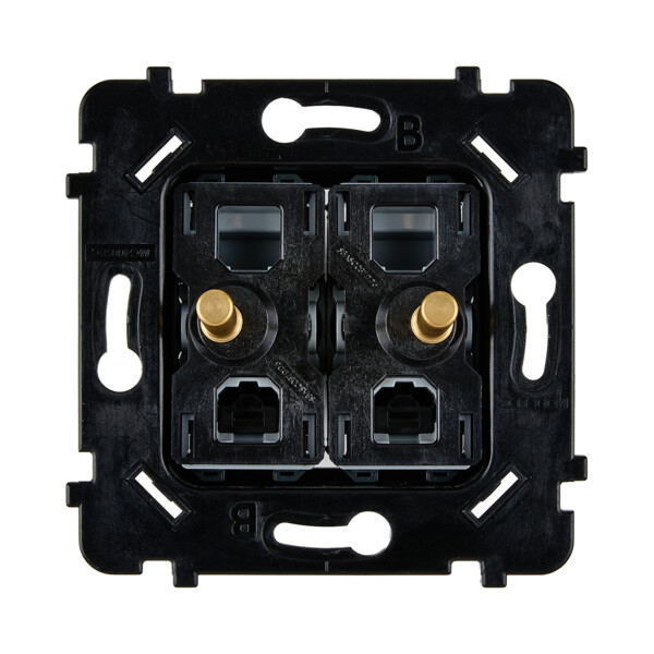 Mécanisme 2 leviers va et vient Acier, pour gamme Iris Horizon - Modelec - 073102IG