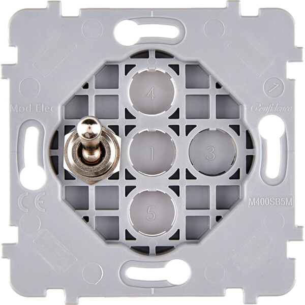 Mécanisme simple 1 va et vient pour LED (134-4xx) (073-104G) - Modelec - 073104G