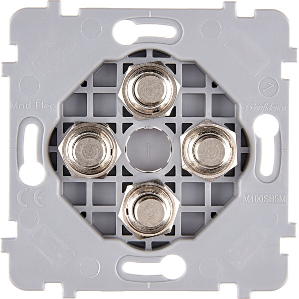 Mécanisme simple Acier 4 poussoirs PUSH (073-144G) - Modelec - 073144G