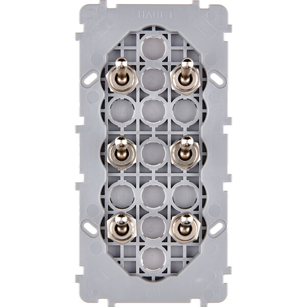 Mécanisme Acier double verticale 6 va et vient (073-206G) - Modelec - 073206G