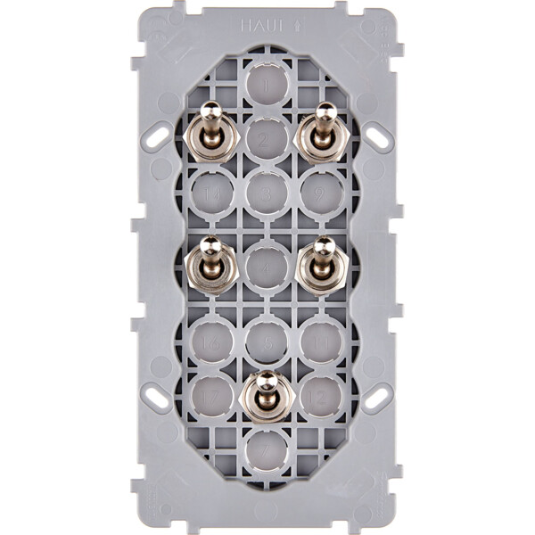 Mécanisme Acier double verticale 5 va et vient (073-207G) - Modelec - 073207G