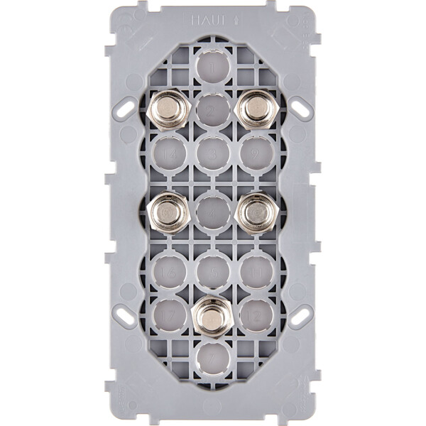 Mécanisme Acier double verticale 5 poussoirs PUSH (073-245G) - Modelec - 073245G