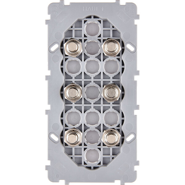 Mécanisme Acier double verticale 6 poussoirs PUSH (073-246G) - Modelec - 073246G
