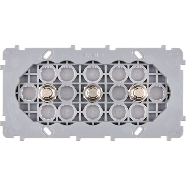 Mécanisme Acier double horizontale 3 poussoirs PUSH (073-343G) - Modelec - 073343G