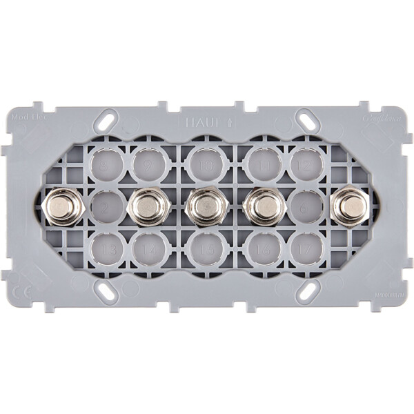 Mécanisme Acier double horizontale 5 poussoirs PUSH (073-345G) - Modelec - 073345G