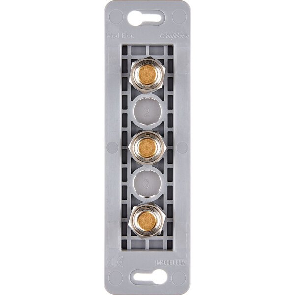 Mécanisme étroit long Doré 3 poussoirs PUSH ø8 (074-043G) - Modelec - 074043G