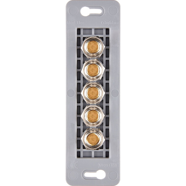 Mécanisme étroit long Doré 5 poussoirs PUSH ø8 (074-045G) - Modelec - 074045G