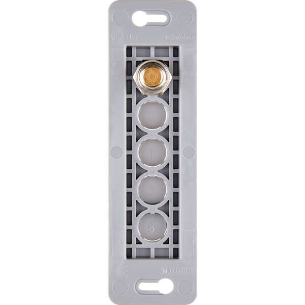Mécanisme étroit long 1 poussoir PUSH ø8 LED (074-047G) - Modelec - 074047G