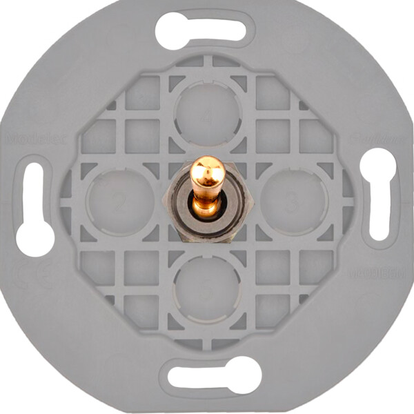 Mécanisme 1 levier va et vient, Doré, pour gamme Iris Horizon - Modelec - 074101IG