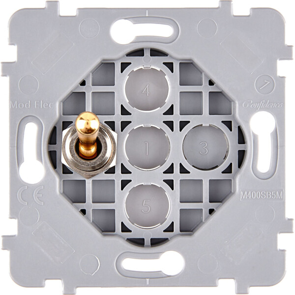 Mécanisme simple 1 va et vient pour LED (134-4xx) (074-104G) - Modelec - 074104G