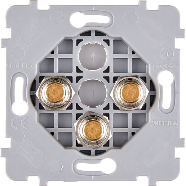 Mécanisme simple Doré 3 poussoirs PUSH (074-143G) - Modelec - 074143G