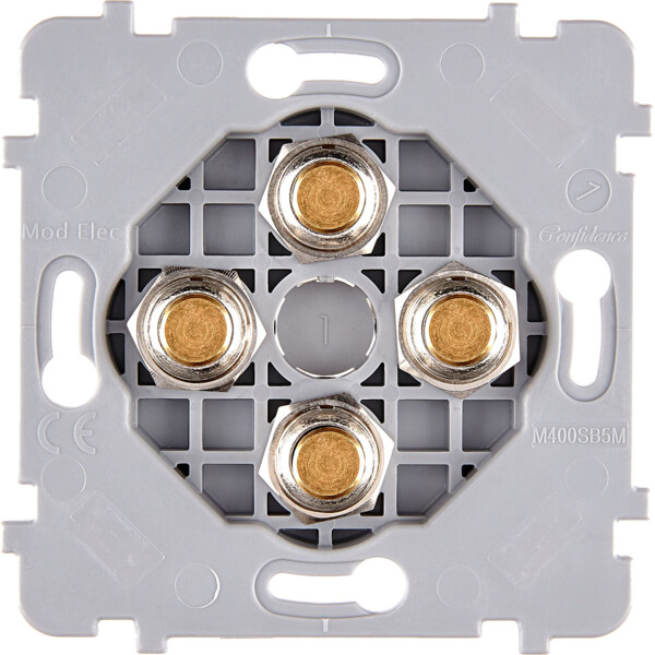 Mécanisme simple Doré 4 poussoirs PUSH (074-144G) - Modelec - 074144G
