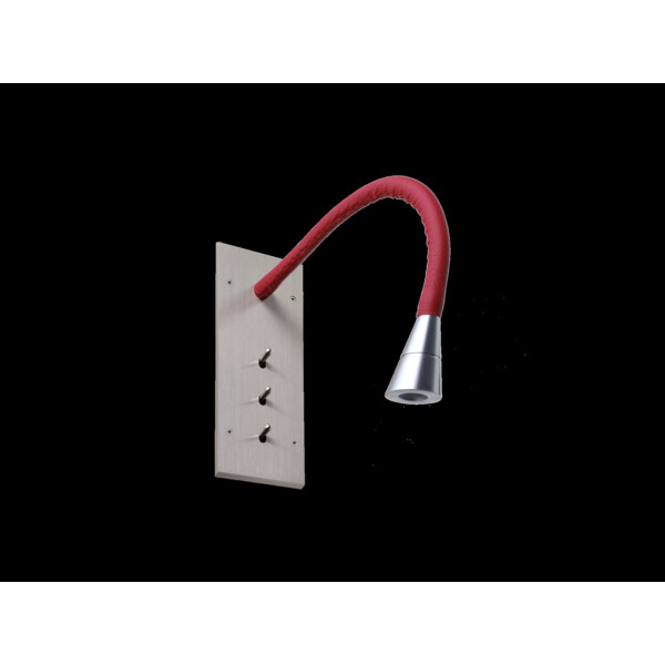 Gainage cuir rouge flesi 30cm (CUIR3L30) - Modelec - CUIR3L30