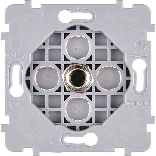Mécanisme simple Noir 1 poussoir PUSH (072-141G) - Modelec - 072141G