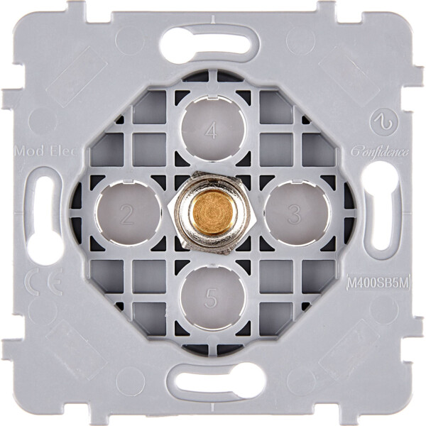 Mécanisme simple Doré 1 poussoir PUSH (074-141G) - Modelec - 074141G