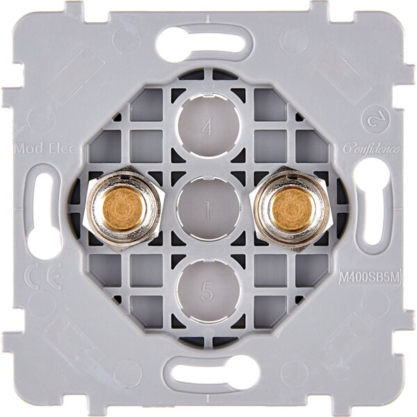 Mécanisme simple Doré 2 poussoirs PUSH (074-142G) - Modelec - 074142G