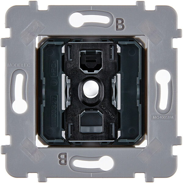 Mécanisme à connexion automatique va-et-vient ou poussoir blanc pour collection confidence - Modelec - 087010GBL