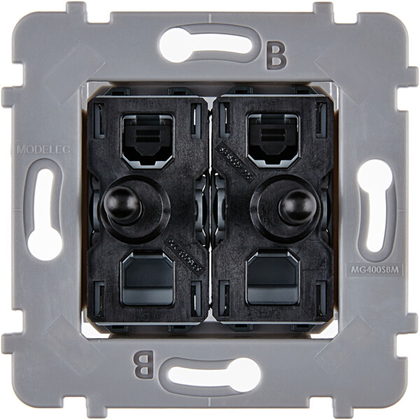 Mécanisme à connexion automatique volet roulant va et vient noir pour collection confidence - Modelec - 087180GNO