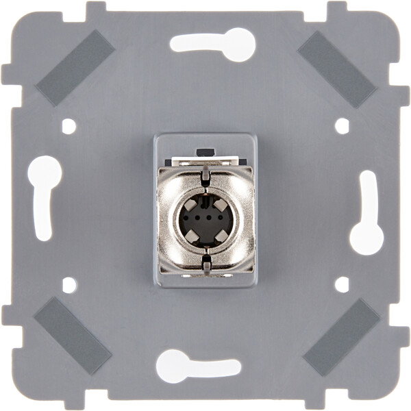 Mécanisme RJ45 Cat 6A BLINDE noir 0874-11G Collection  M et Confidence en Laiton - Modelec - 087411G