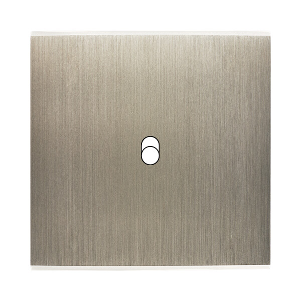 Façade Confidence Laiton  Acier simple 1 basculeur sans vis (131-412M) - Modelec - 131412M