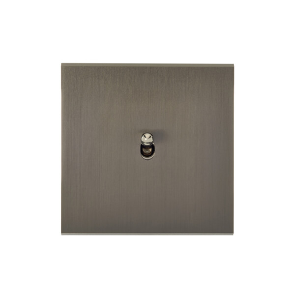 Façade Confidence Modelec Simple Poste - Laiton – Canon de Fusil – avec 1 Trou Oblong et 1 LED - Modelec - 131414M