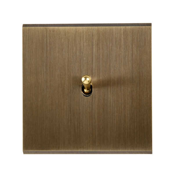 Façade simple Confidence Modelec - 1 trou oblong - vieux bronze - sans vis - Modelec - 131417M