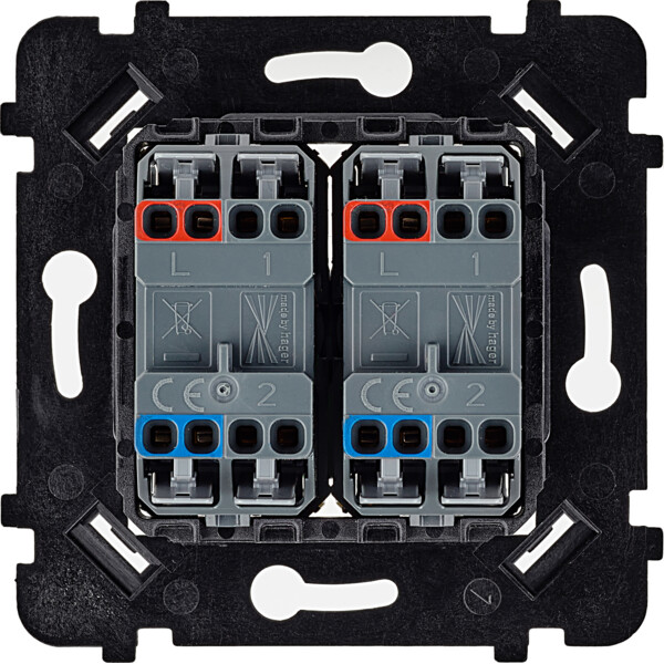 Mécanisme Double Va-et-Vient Bouton Poussoir Modelec - pour Collection Désir et Karo - Modelec - 087020BNO