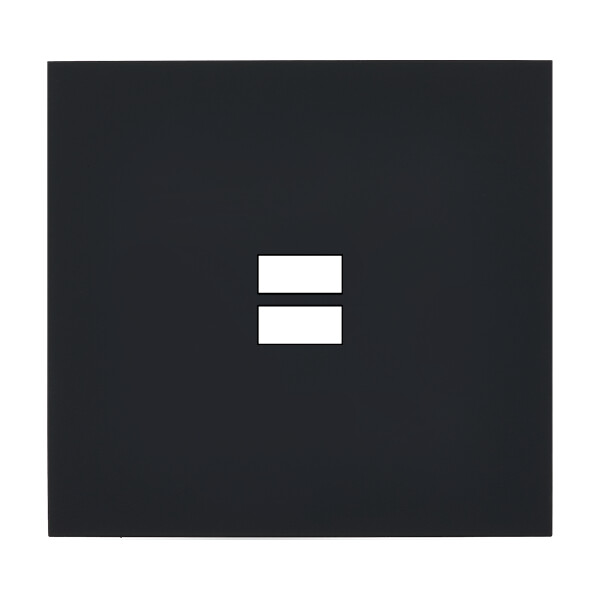 Façade désir noir mat double verticale b1 b1 - Modelec - 152818