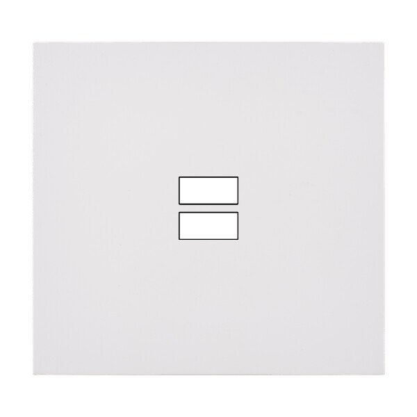 Façade désir blanc mat double verticale b1 b1 - Modelec - 152820