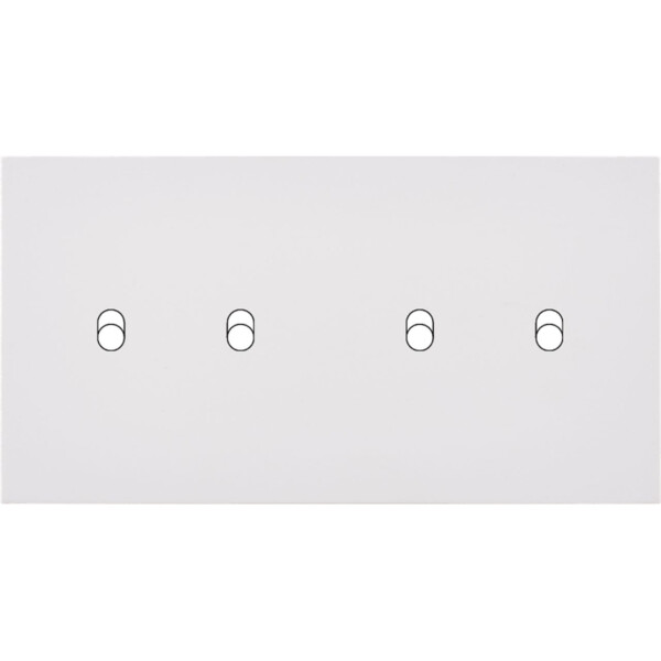 Façade désir blanc mat double horizontale b2 b2 - Modelec - 174820