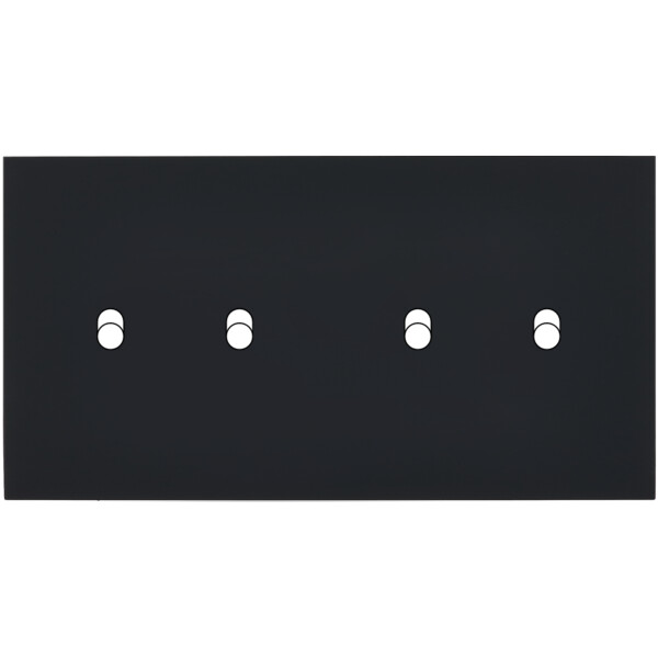 Façade désir noir mat double horizontale b1 b2 - Modelec - 177818