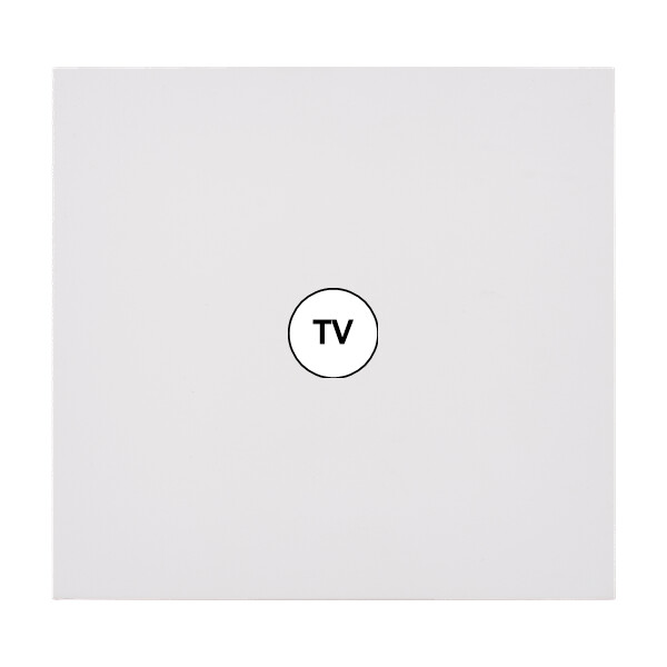 Façade désir blanc mat simple tv - Modelec - 194820
