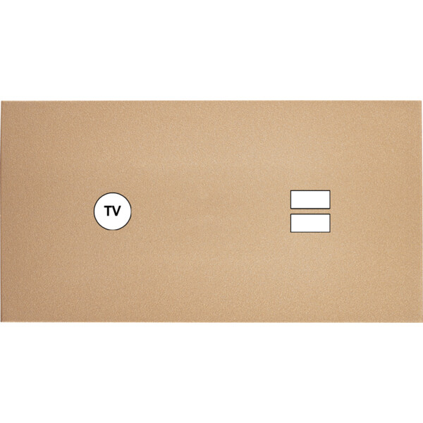 Façade désir doré mat double horizontale c1 u1  - Modelec - 255824