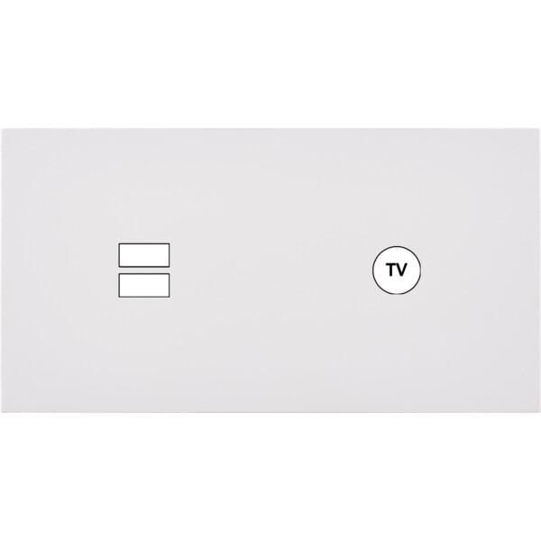 Façade désir blanc mat double horizontale u1 c1  - Modelec - 257820