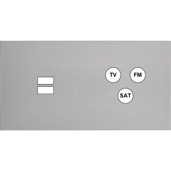 Façade désir alu mat double horizontale u1 c3  - Modelec - 258822