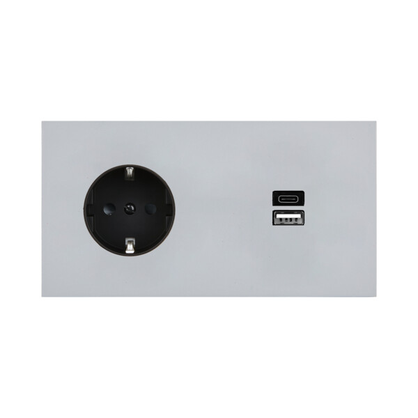 Façade désir alu mat double horizontale pck u1  - Modelec - 259822-K