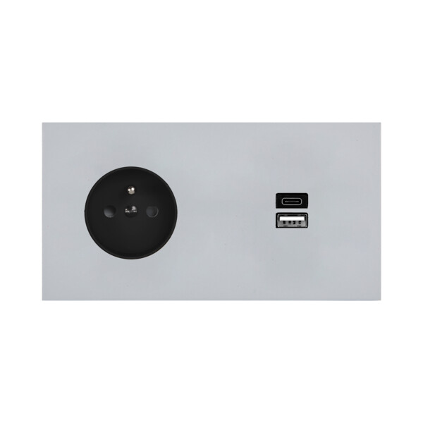 Façade désir alu mat double horizontale pc u1  - Modelec - 259822