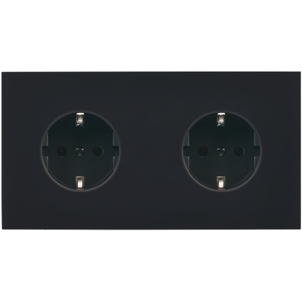 Façade désir noir mat double horizontale pck pck - Modelec - 260818-K