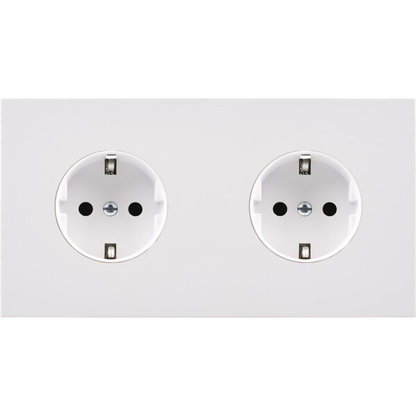 Façade désir blanc mat double horizontale pck pck - Modelec - 260820-K