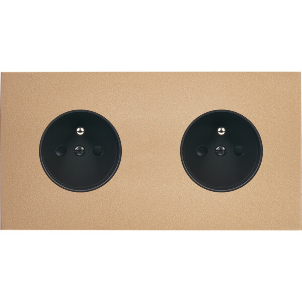 Façade désir doré mat double horizontale pc pc - Modelec - 260824