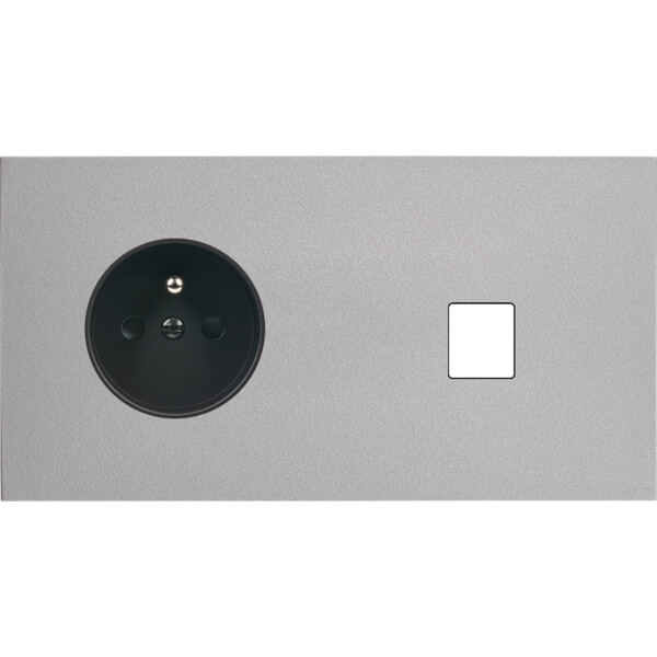 Façade désir alu mat double horizontale pc 1 media - Modelec - 263822