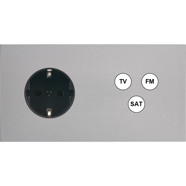 Façade désir alu mat double horizontale pck c3 - Modelec - 265822-K
