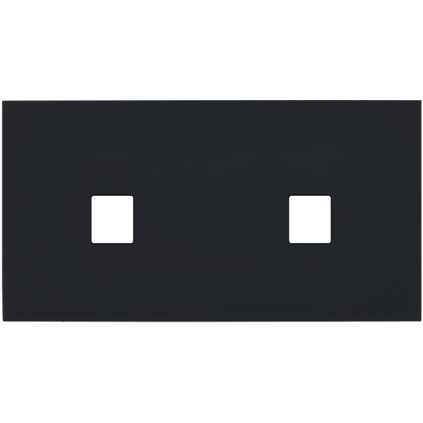 Façade désir noir mat double horizontale 1 media 1 media - Modelec - 266818