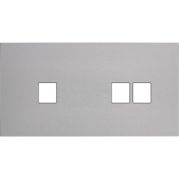 Façade désir alu mat double horizontale 1 media 2 medias - Modelec - 267822