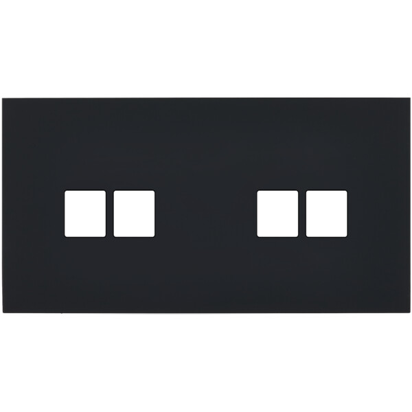 Façade désir noir mat double horizontale 2 medias 2 medias - Modelec - 268818